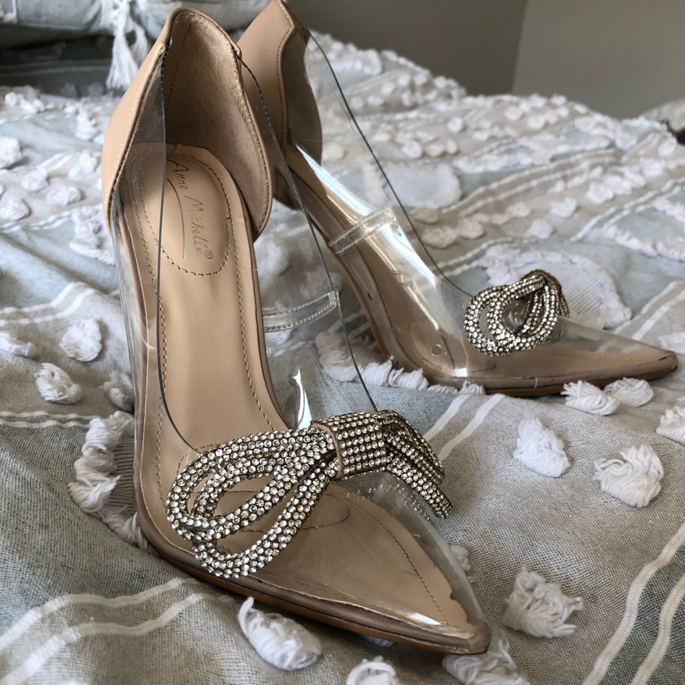 Fashion Nova Pointed Toe Bow Pumps